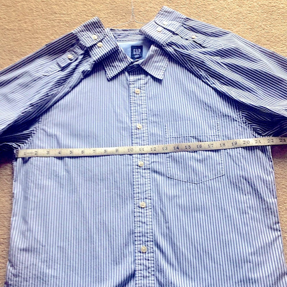 Classic Blue Stripe L/S Button Down Shirt - Picture 4 of 6